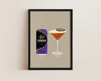 Strongbow Dark Fruits & Pornstar Martini Print