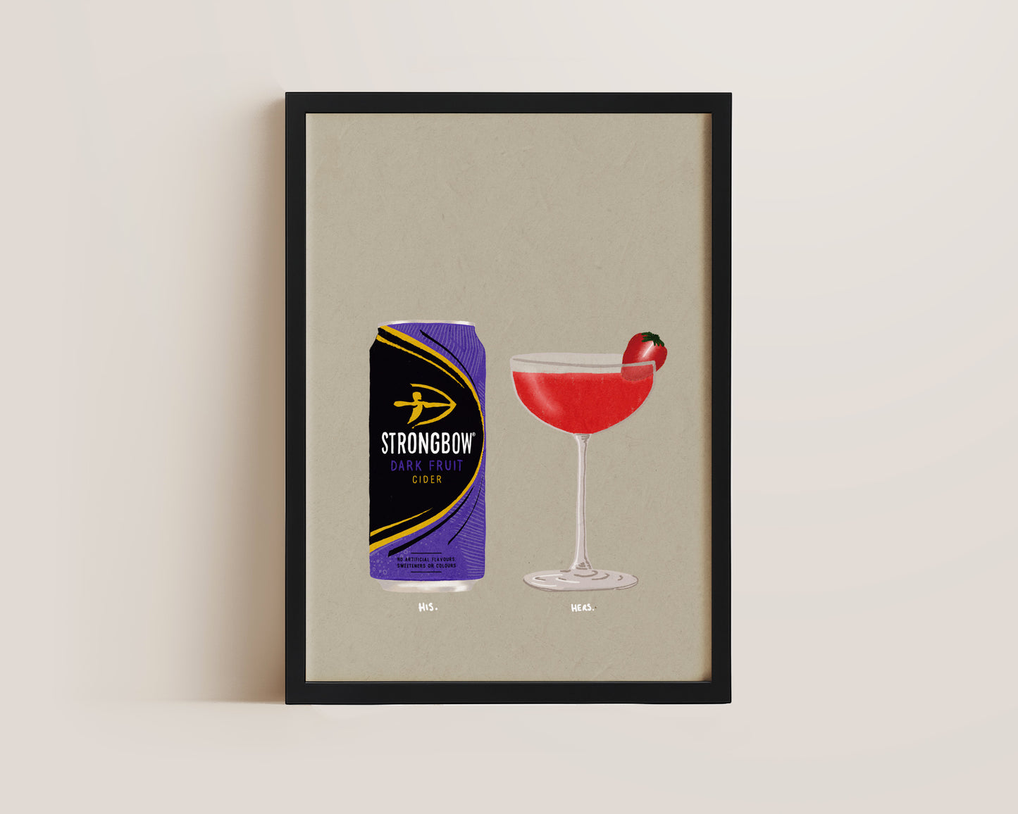 Strongbow Dark Fruits & Strawberry Daiquiri Print