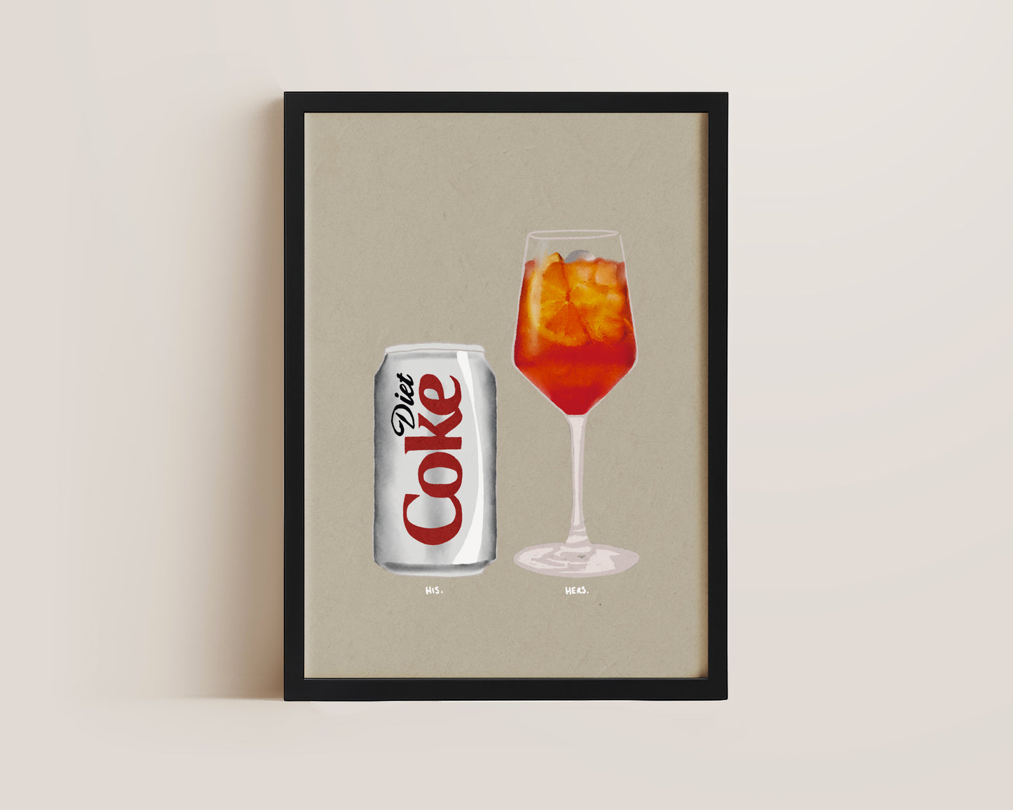 Diet Coke & Aperol Spritz Print