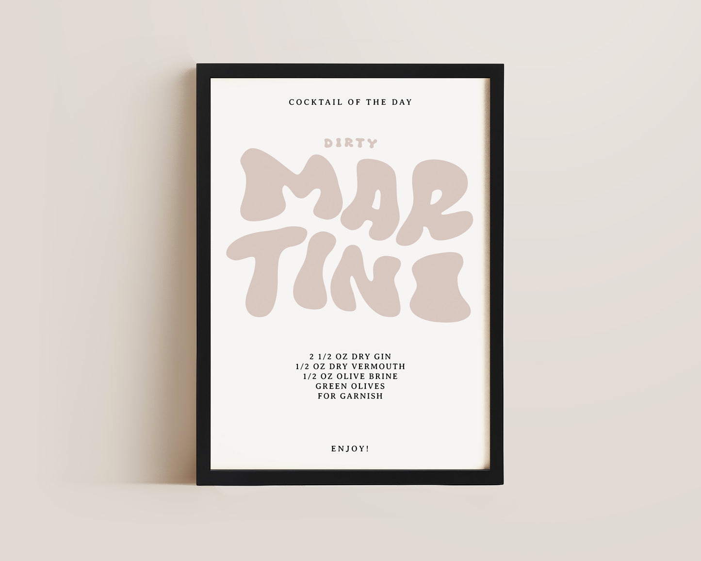 Dirty Martini Recipe Print