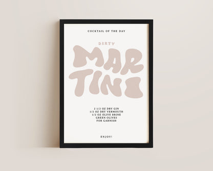 Dirty Martini Recipe Print