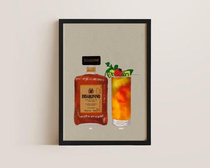 Disaronno & Pimms Print