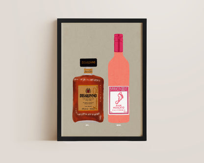 Disaronno & Pink Moscato Print