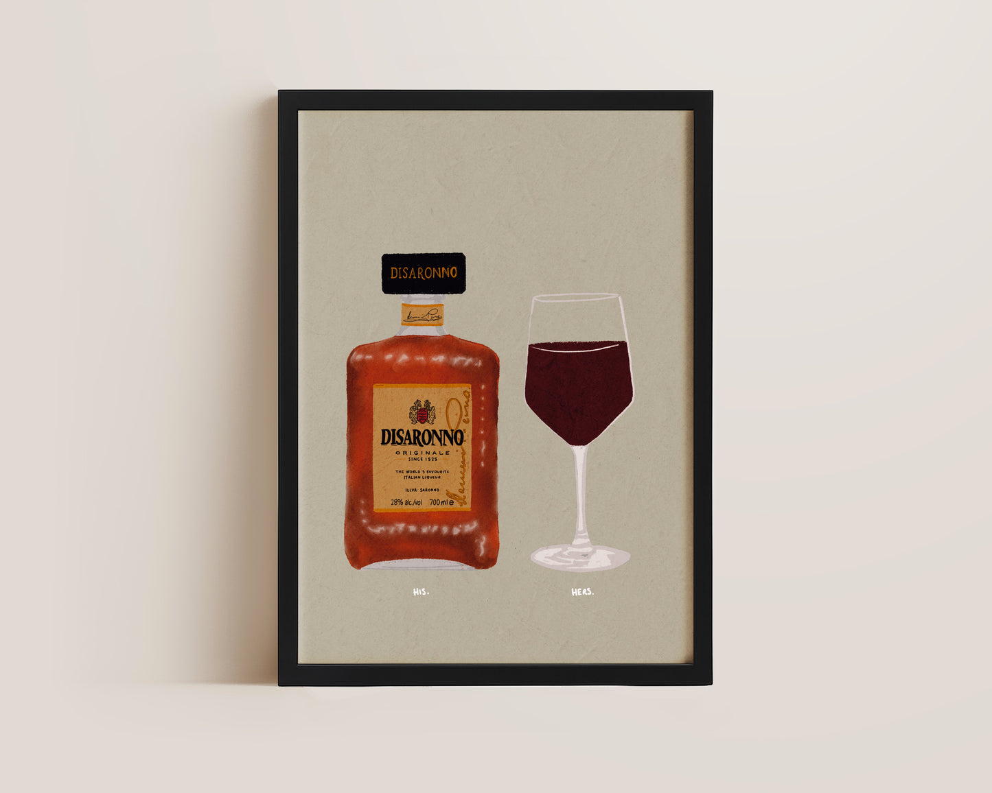 Disaronno & Red Wine Print