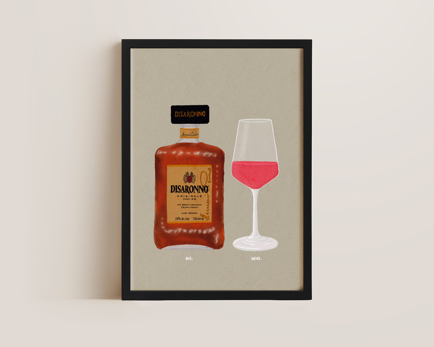 Disaronno & Rose Print