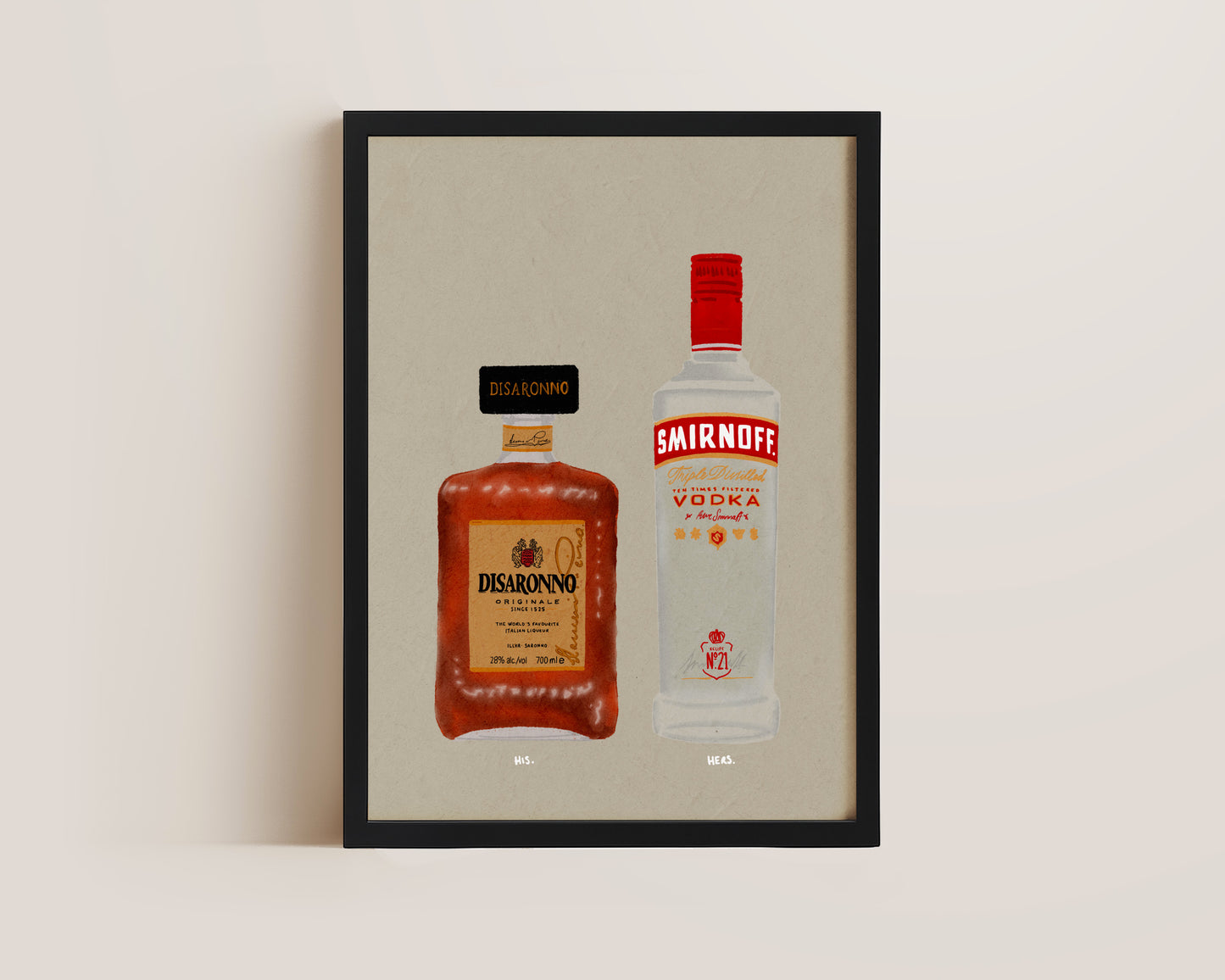 Disaronno & Smirnoff Vodka Print