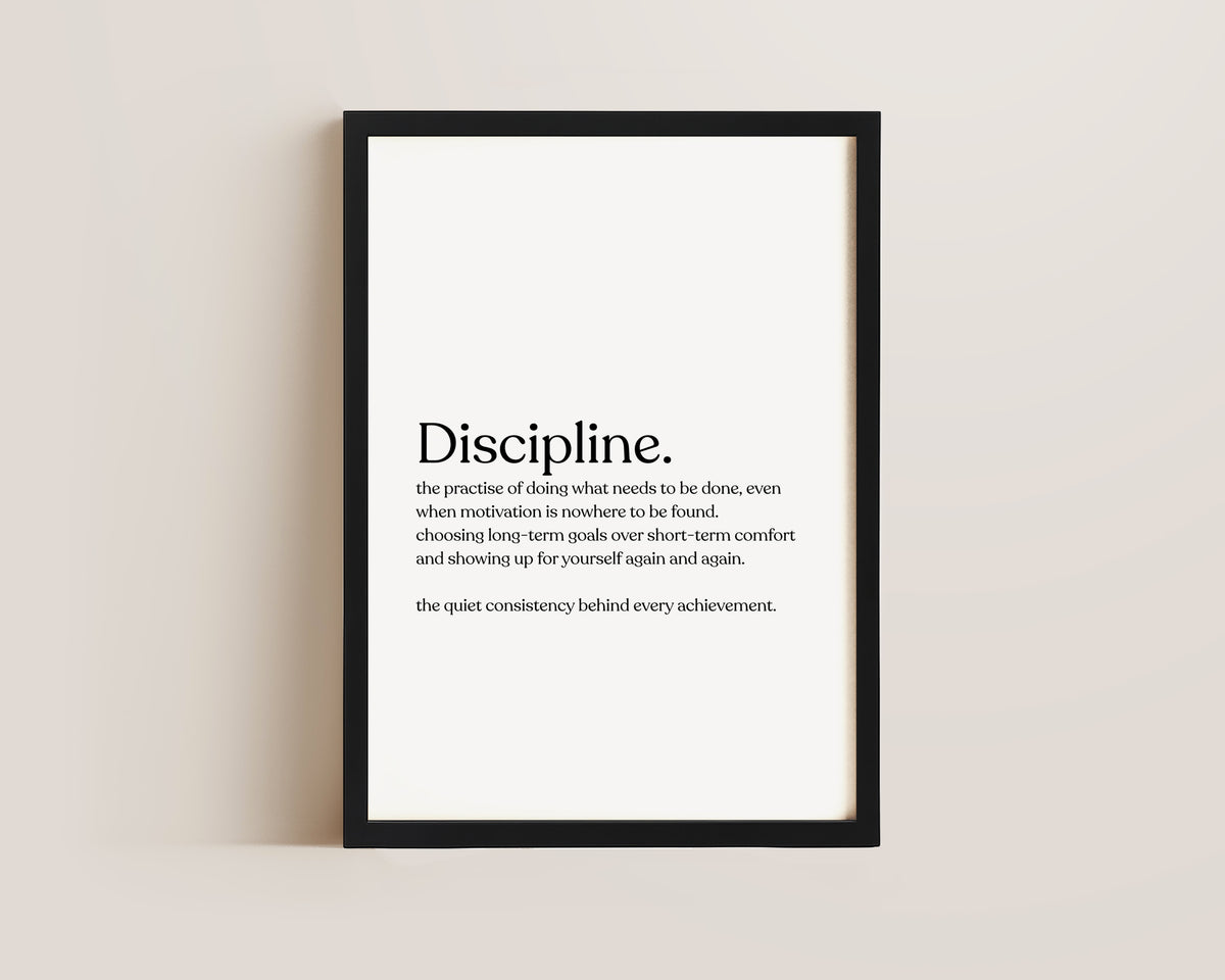 Discipline Definition Print