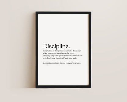 Discipline Definition Print