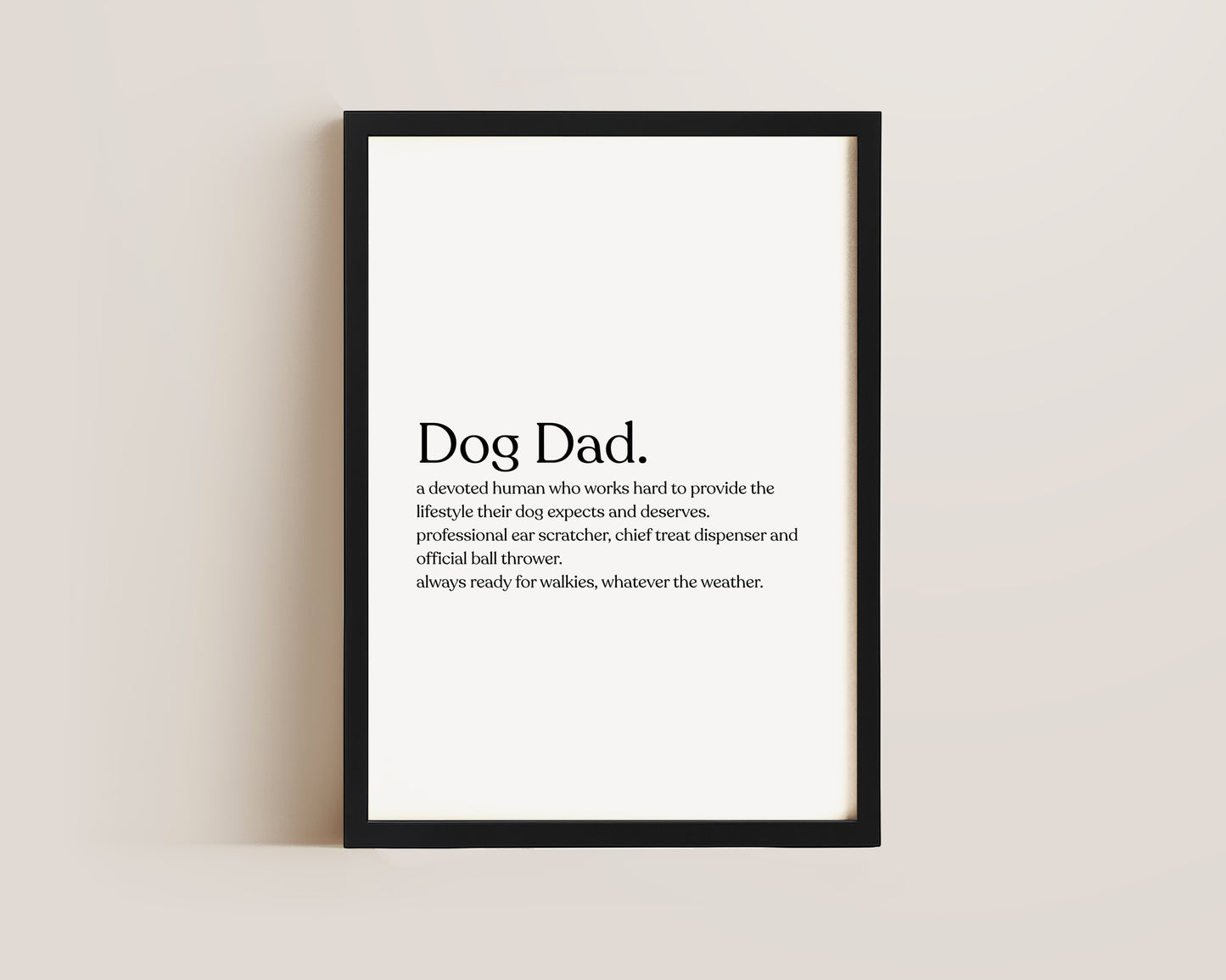 Dog Dad Definition Print