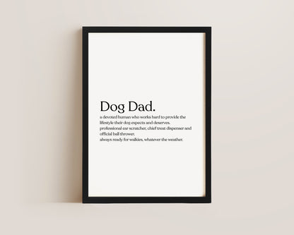 Dog Dad Definition Print