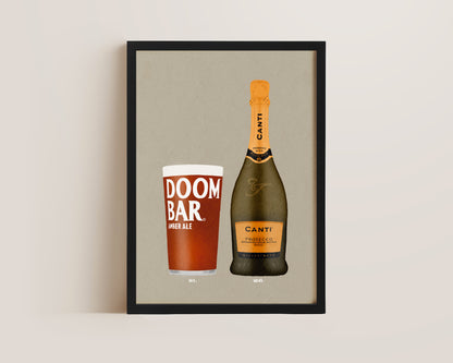 Doom Bar & Canti Prosecco Print