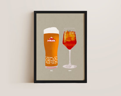 Dorada & Aperol Spritz Print
