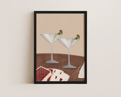 Dirty Martini Date Night Print