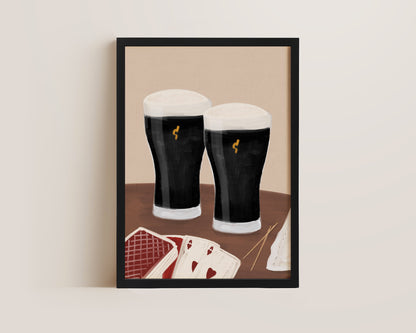 Black Stout Date Night Print