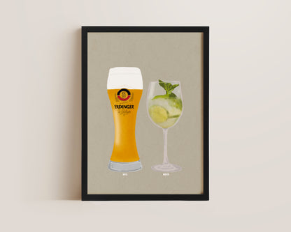 Erdinger & Hugo Spritz Print