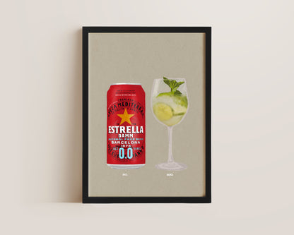 Estrella 0.0% & Hugo Spritz Print