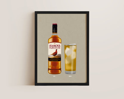 Famous Grouse & Vodka Redbull Print