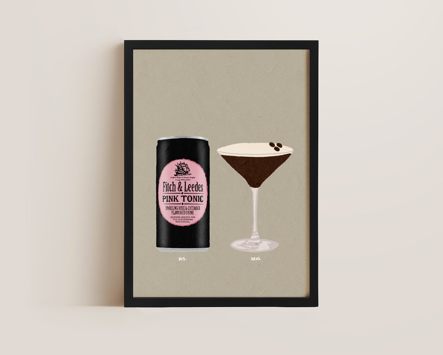 Pink Tonic & Espresso Martini Print