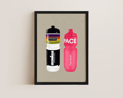 His & Hers Water Bottles Print