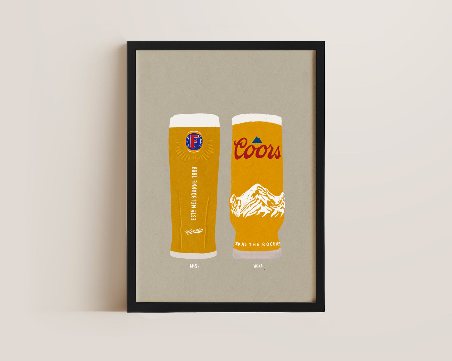 Fosters & Coors Print