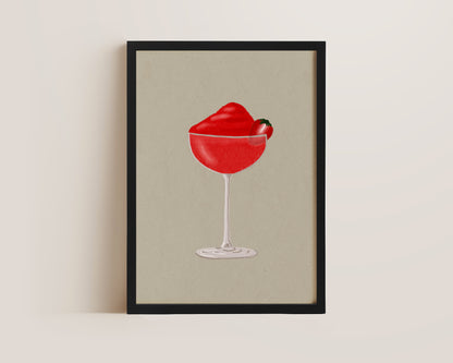 Frozen Strawberry Daiquiri Print