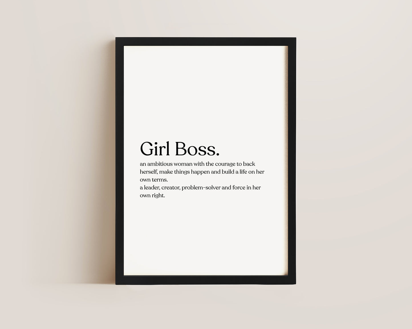 Girl-Boss Definition Print