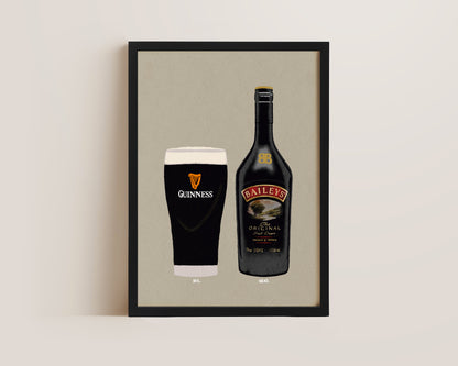 Guinness & Baileys Print