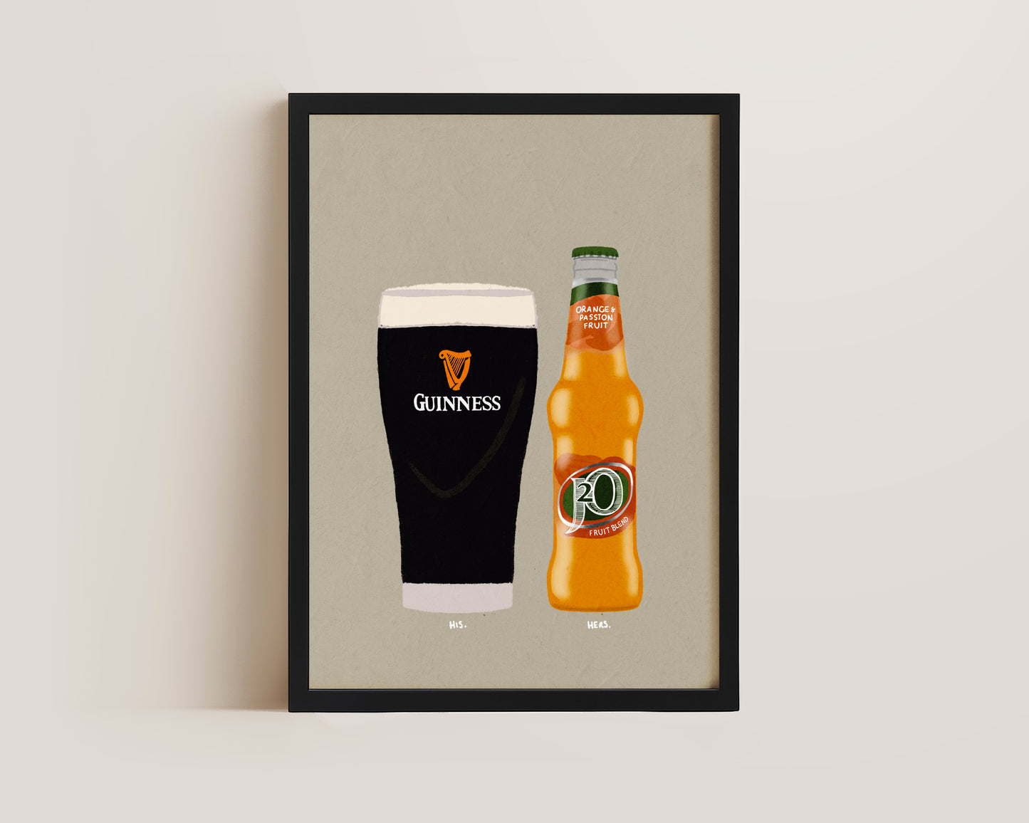 Guinness & J20 Orange Print