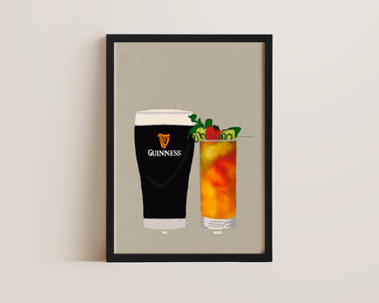 Guinness & Pimms Print