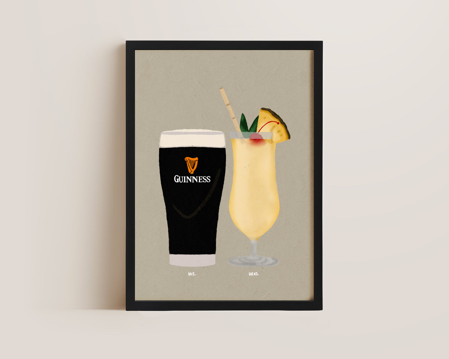 Guinness & Pina Colada Print