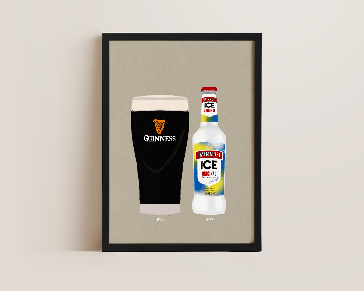 Guinness & Smirnoff Ice Print