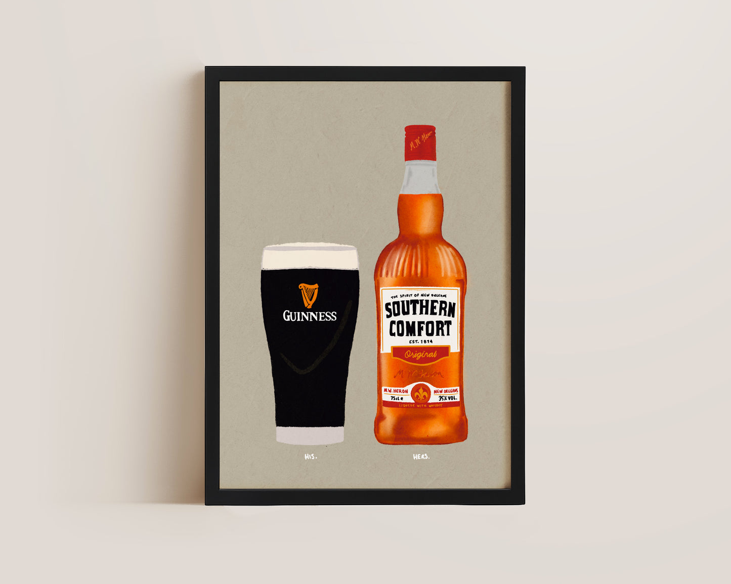 Guinness & Southern Comfort Print