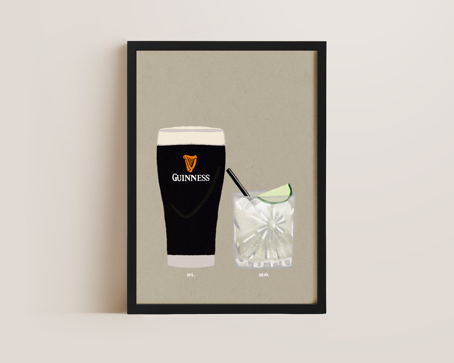 Guinness & Tequila Lime Soda Print