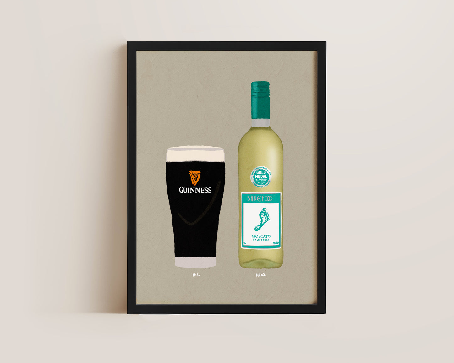 Guinness & White Moscato Print