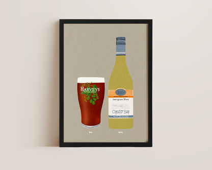 Harvey's & Oyster Bay Print