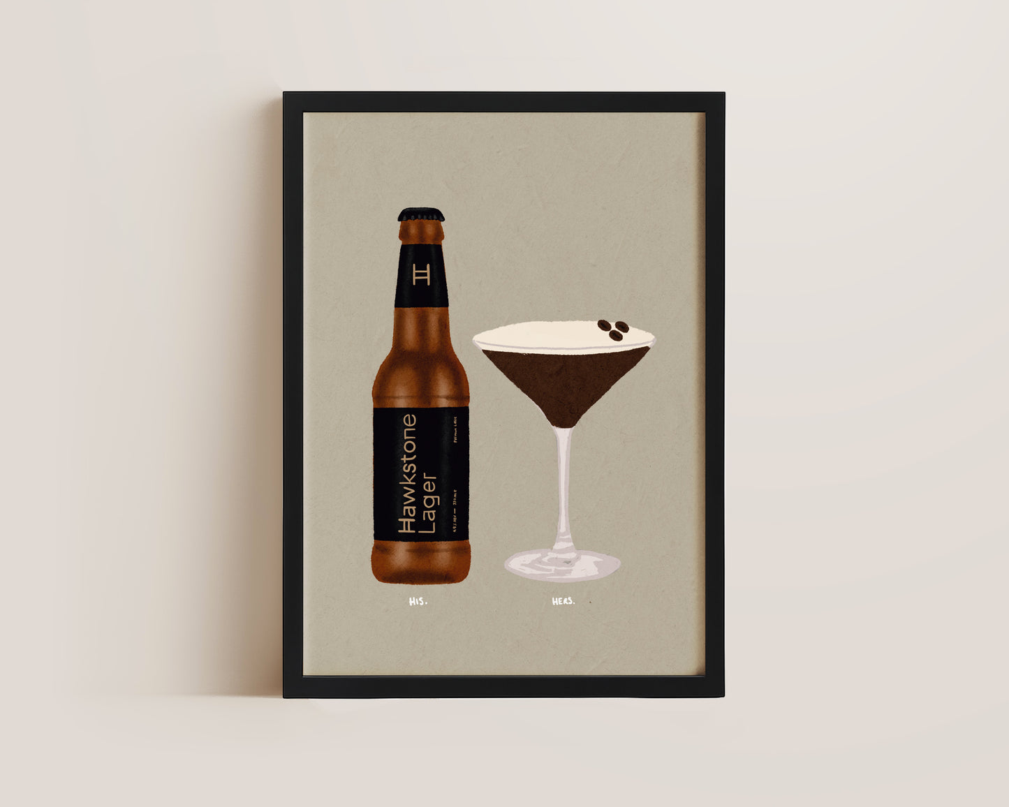 Hawkstone Lager & Espresso Martini Print