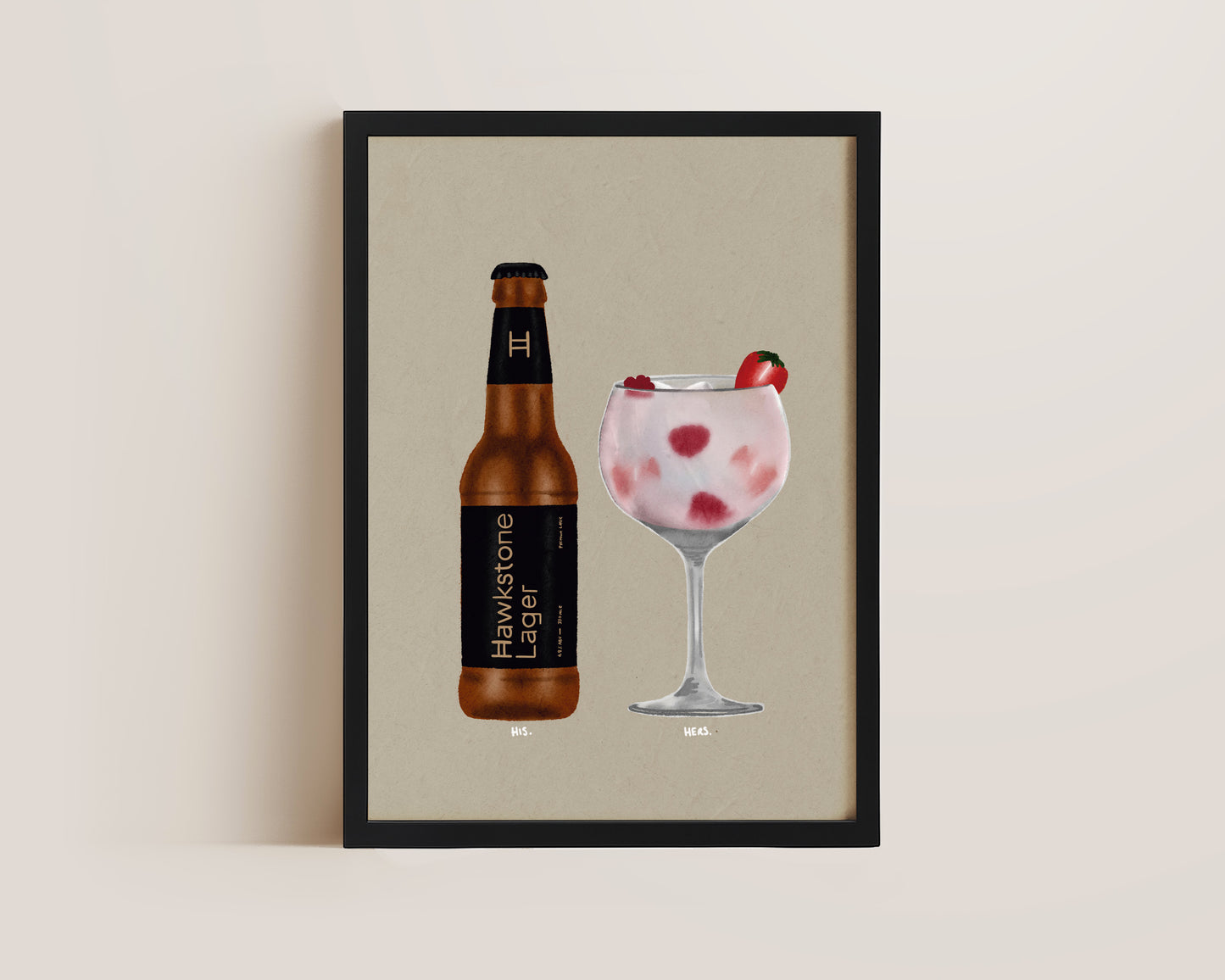 Hawkstone Lager & Pink Gin Print