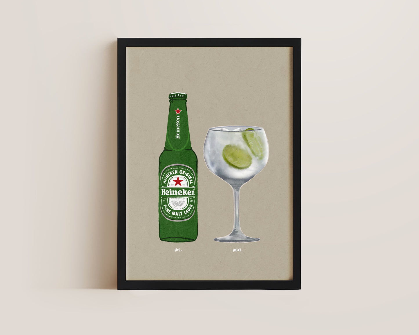 Heineken & Gin & Tonic Print
