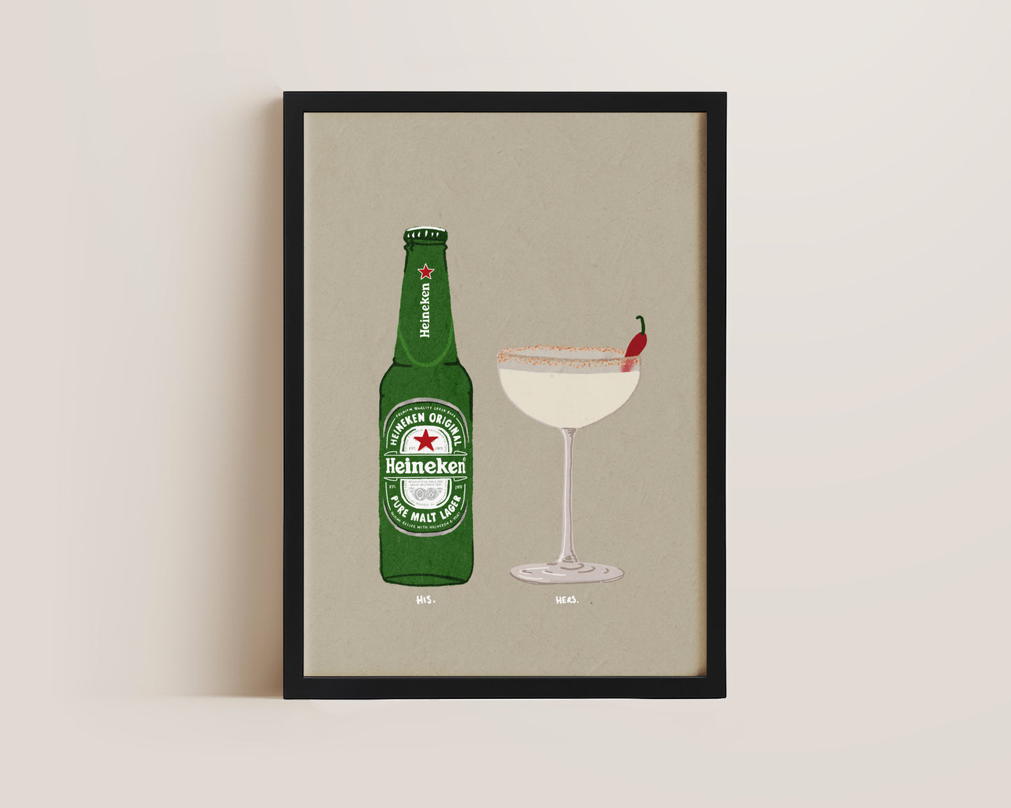 Heineken & Spicy Marg Print