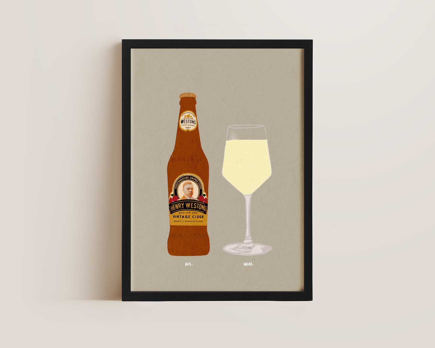Henry Westons & White Wine Print