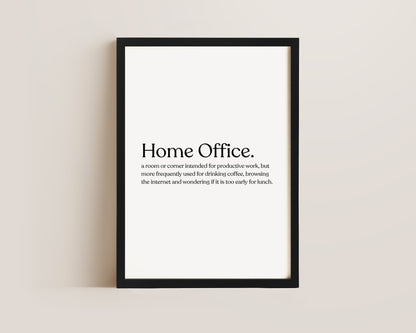 Home Office Definition Print