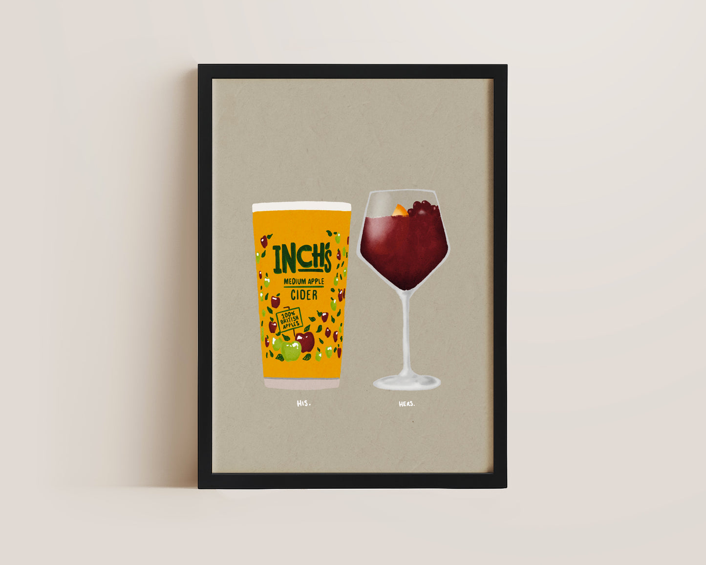 Inch's & Sangria Print