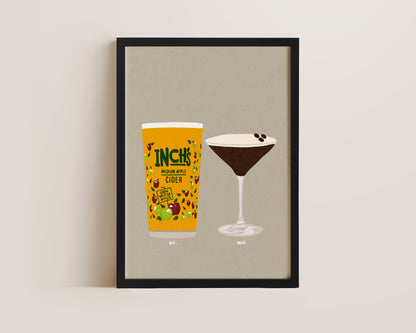 Inch's & Espresso Martini Print