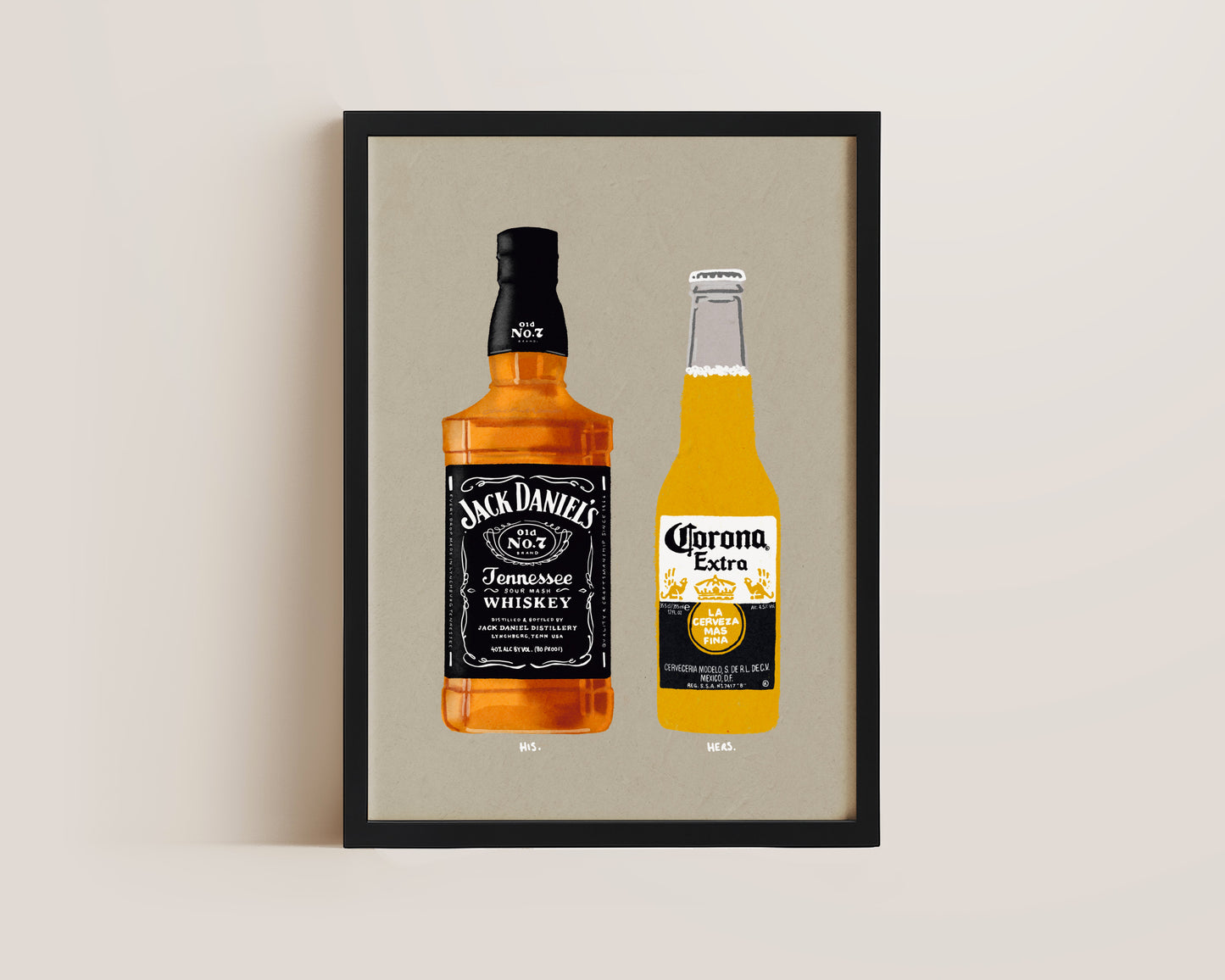 Jack Daniel's & Corona Print
