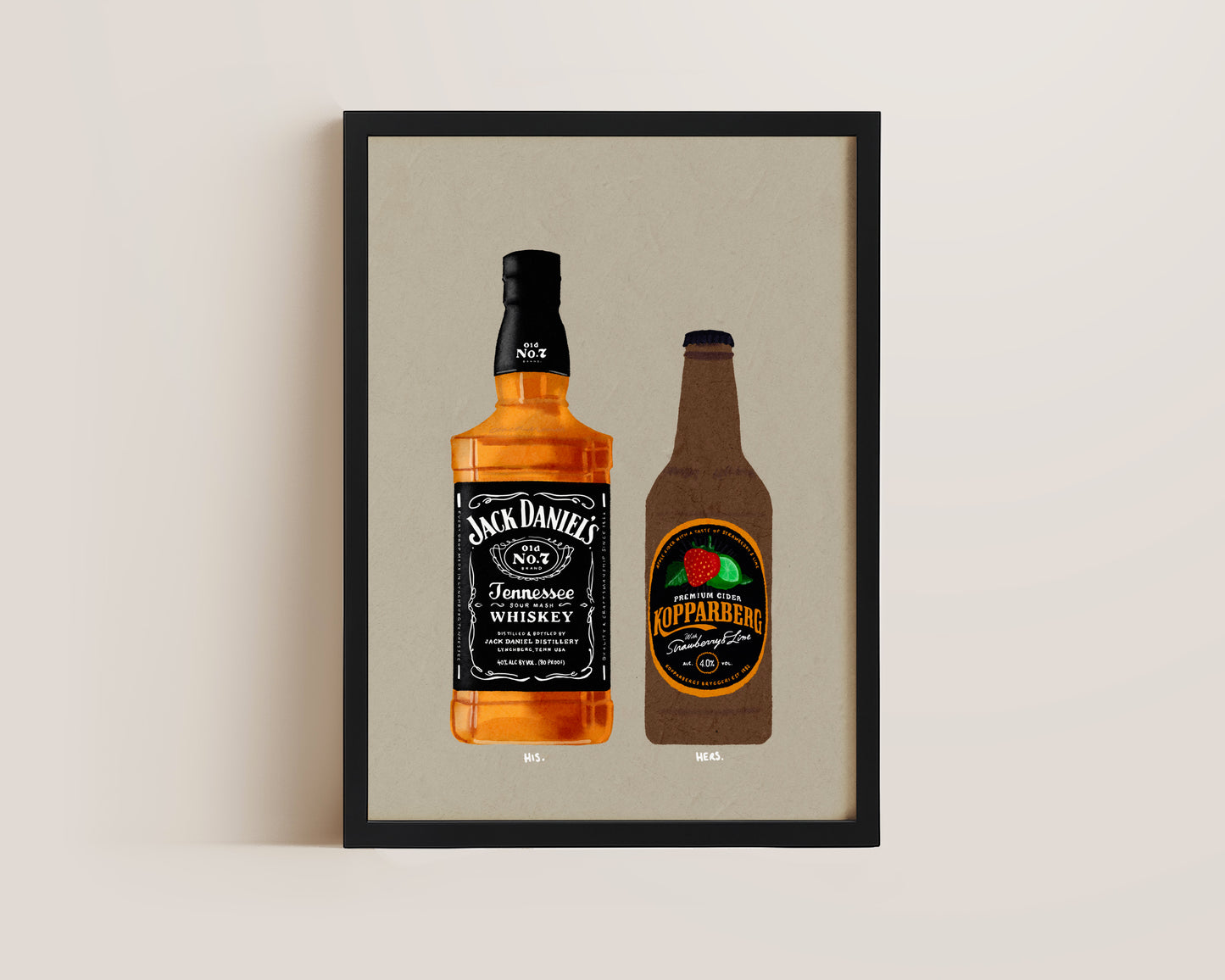 Jack Daniel's & Strawberry Lime Kopparberg Print