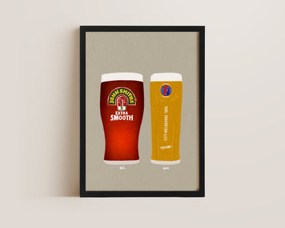 John Smith's & Fosters Print