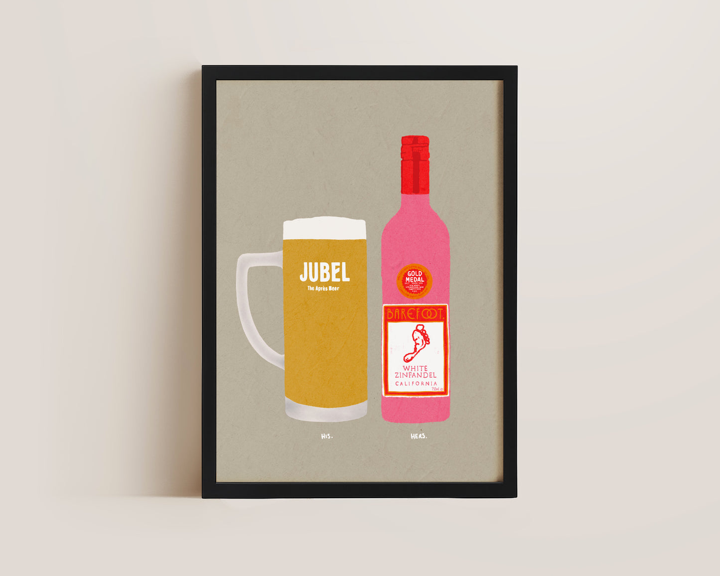 Jubel & White Zinfandel Print