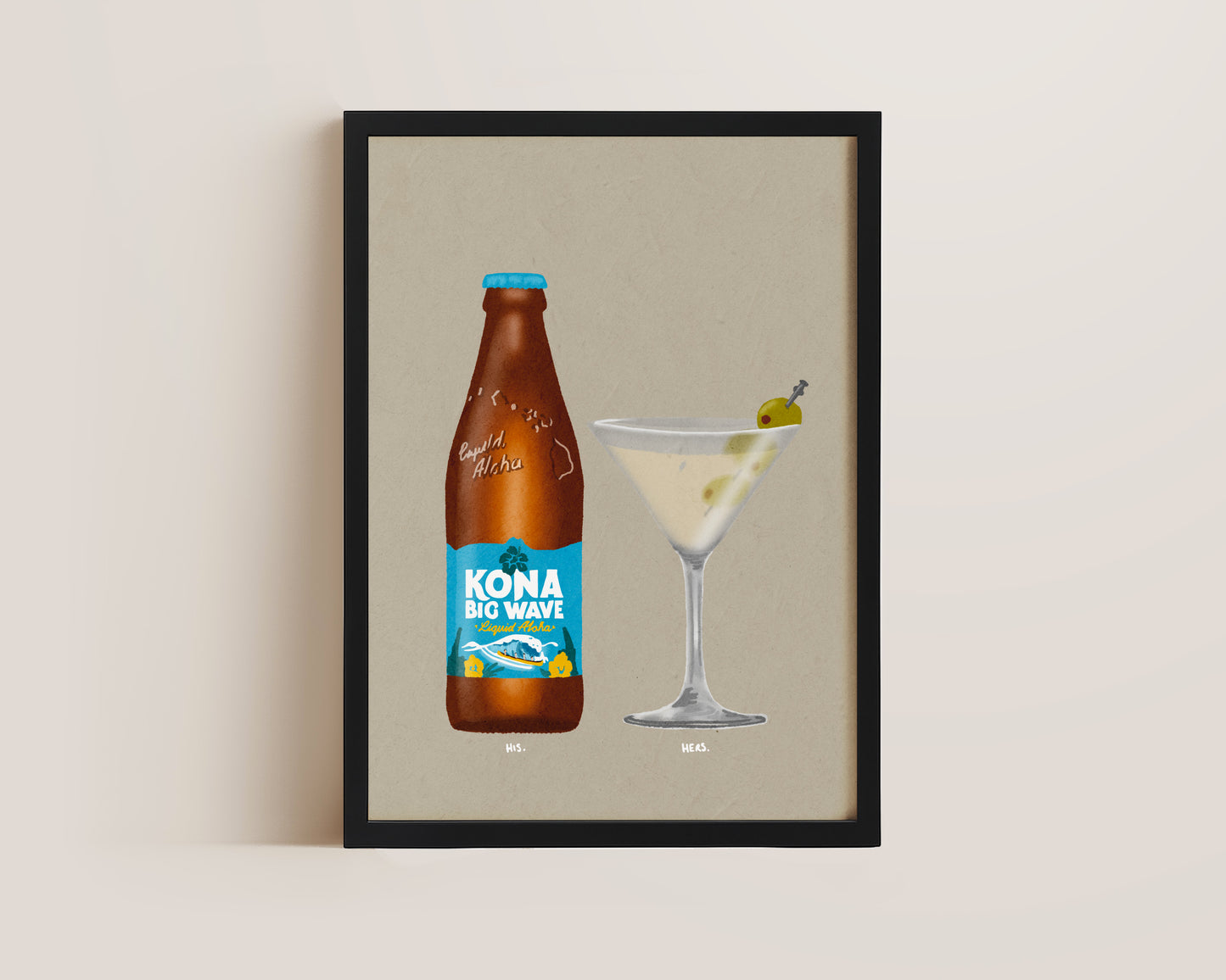 Kona Big Wave & Dirty Martini Print