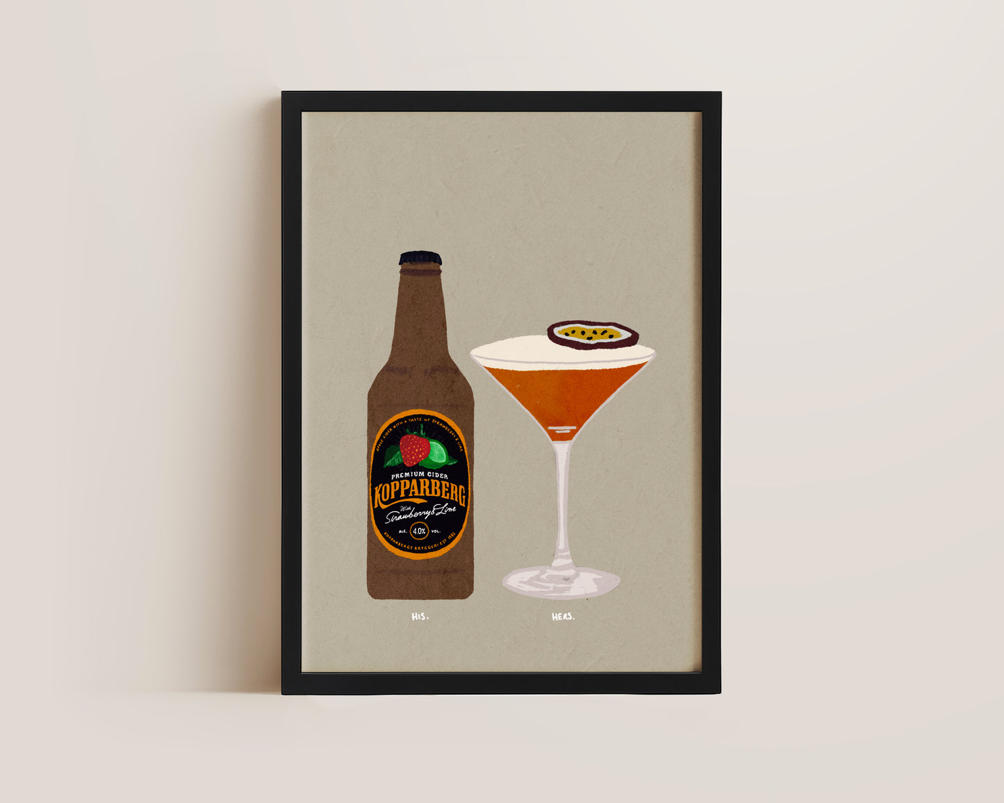 Strawberry Lime Kopparberg & Pornstar Print