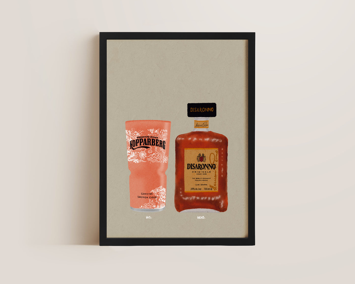 Kopparberg Pint & Disaronno Print